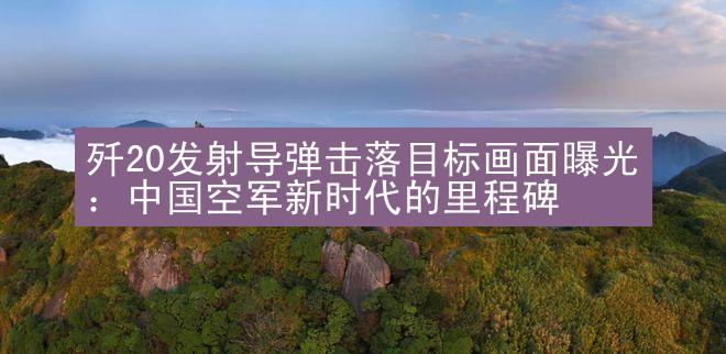 歼20发射导弹击落目标画面曝光：中国空军新时代的里程碑